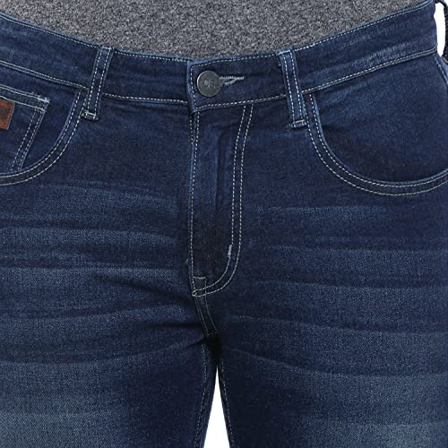 Image of CAHOOT Men's Denim Jeans for Regular Wear | Denim Fabric | Slim Fit | Jeans Crafted with Comfort Fit and High-Performance for Everyday Casual Wear