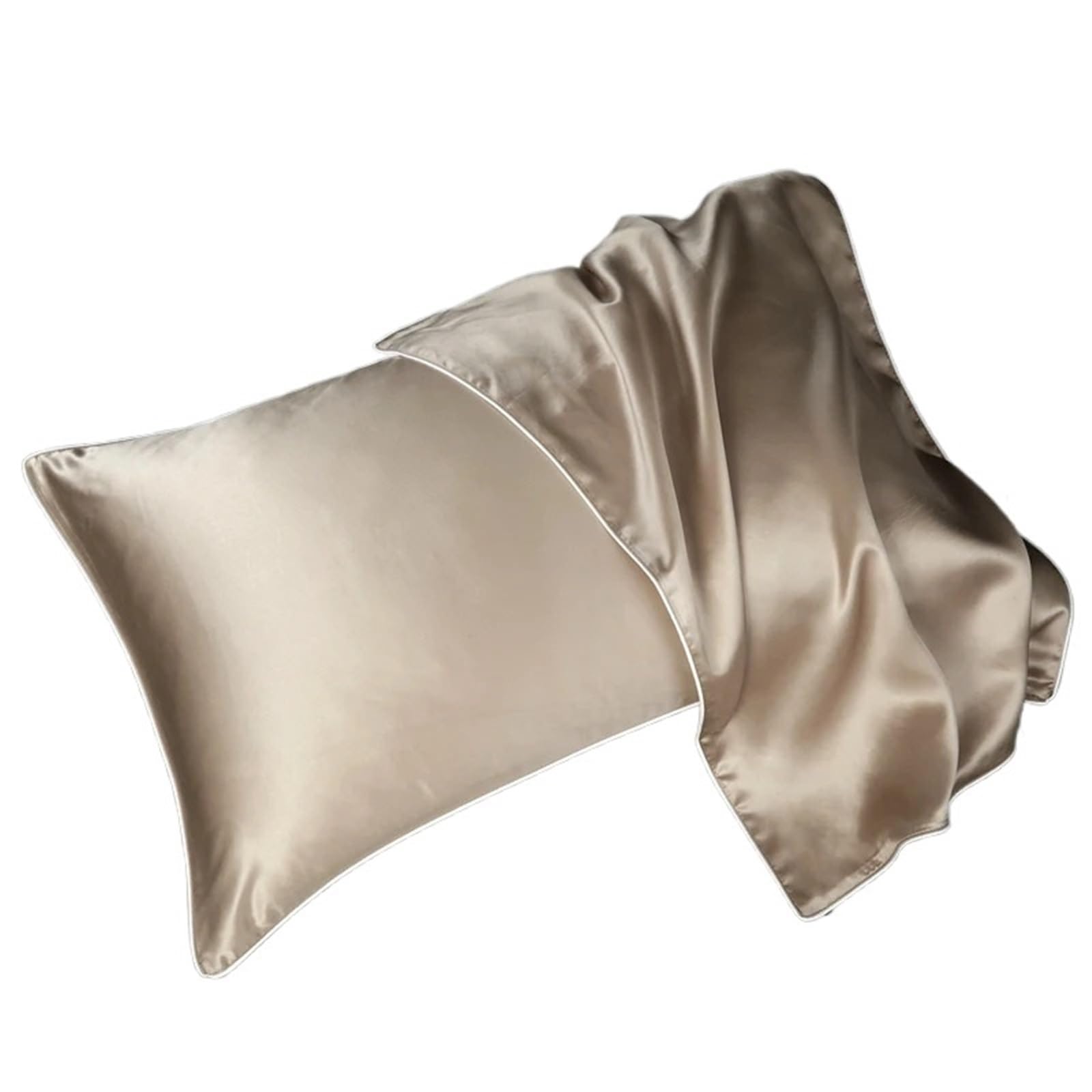 LYXYGMV Silk Pillowcase For Hair And Skin for Bedrooms(Champagne)