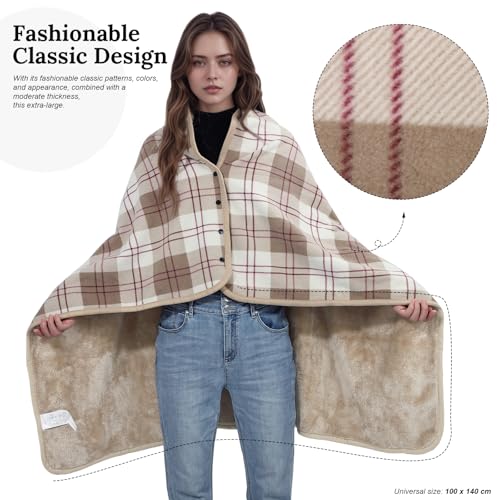 Poncho chal mujer para combatir el frío en casa sin perder estilo 3