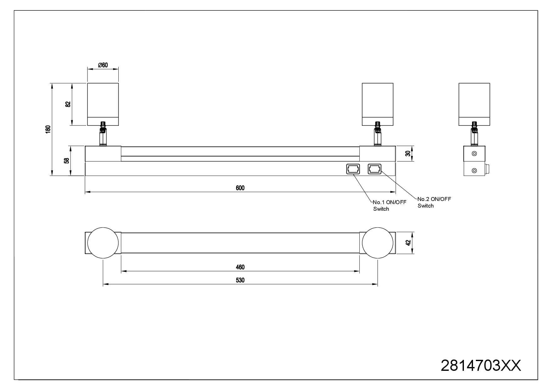 Trio Leuchten Aplique de baño LED ENRICO 281470306, metal cromado, 6,5 vatios LED, excl. 2x GU10, color de luz ajustable