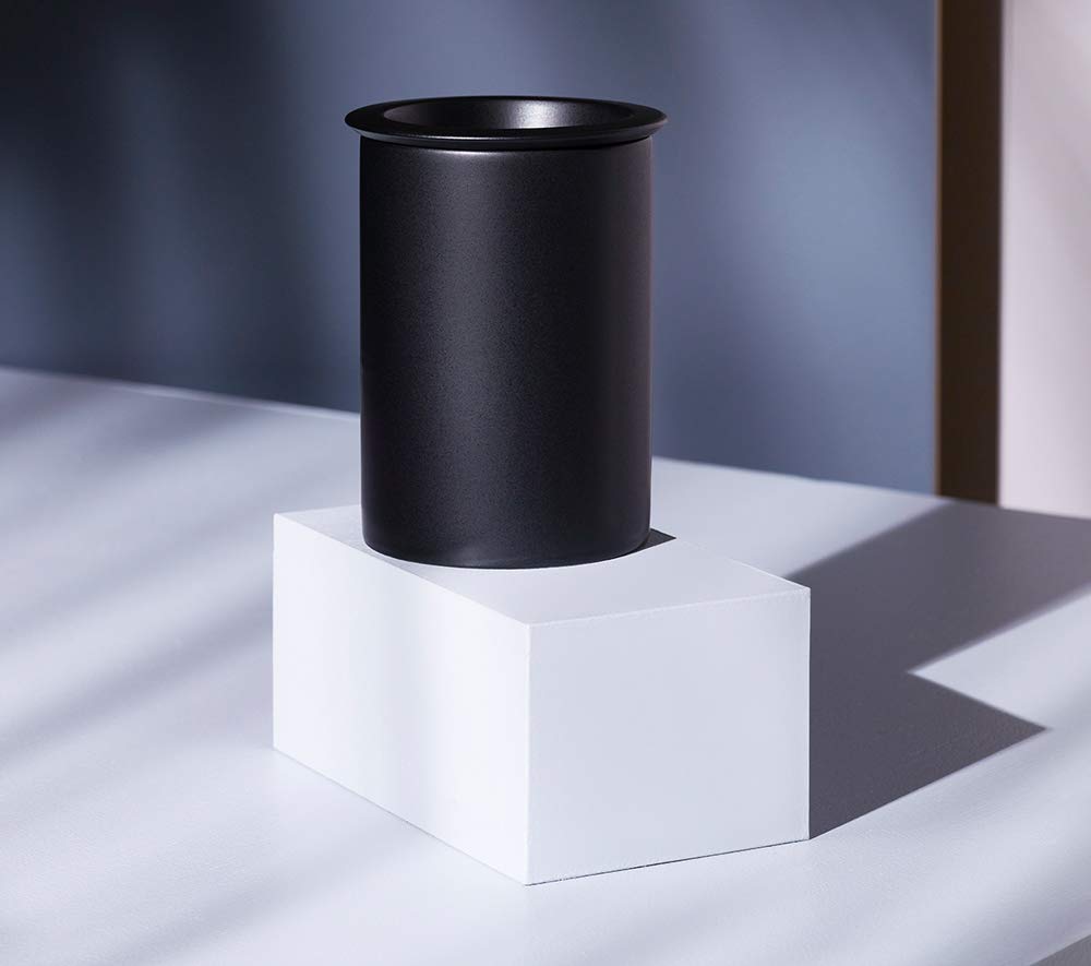 cores C820BK Coffee Canister, Porcelain, Coffee Beans, 7.1 oz (200 g), Long-established Maker, High Airtightness, Flavor, Simple