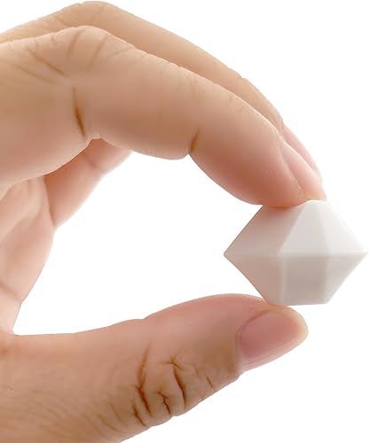 Miniatura 8 de Rocas de hielo falsas, 5000 piezas de cubos de hielo acrílicos de 0.197 x 0.276 in, cristales de plástico, piedras de hielo trituradas falsas, gemas