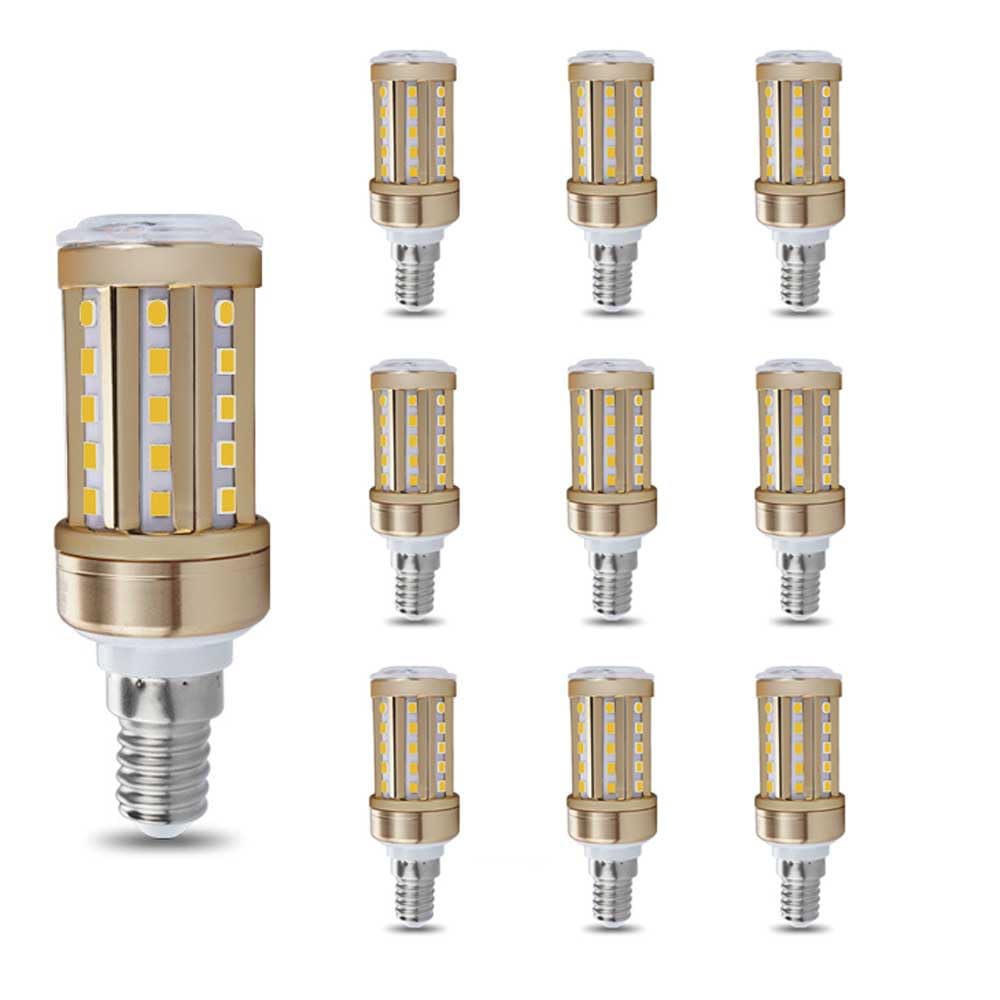 Paquete de 2/10 Bombillas LED de maíz E27, 12 W Equivalente a una Bombilla incandescente de 100 W, Bombilla LED Blanca cálida E27 3000 K, Bombillas LED de maíz de bajo Consumo para iluminación
