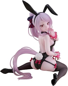 LUNK Shalltear Bloodfallen Figure Kneeling Bunny Girl Anime Albedo Action Figure Scale PVC Shalltear Bloodfallen Statue Anime Figurine Collection 13CM/5.1IN