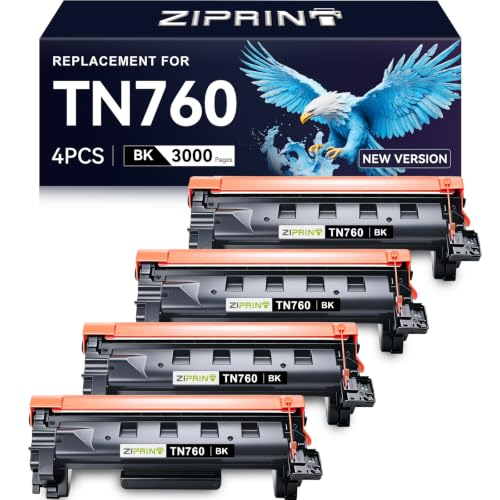Toner TN760 TN730 compatible Brother MFC-L2710DW HL-L2350DW DCP-L2550DW noir x4