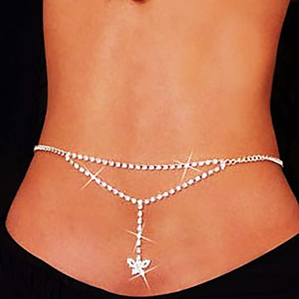 Buy ELABEST Rhinestone Waist Chain 