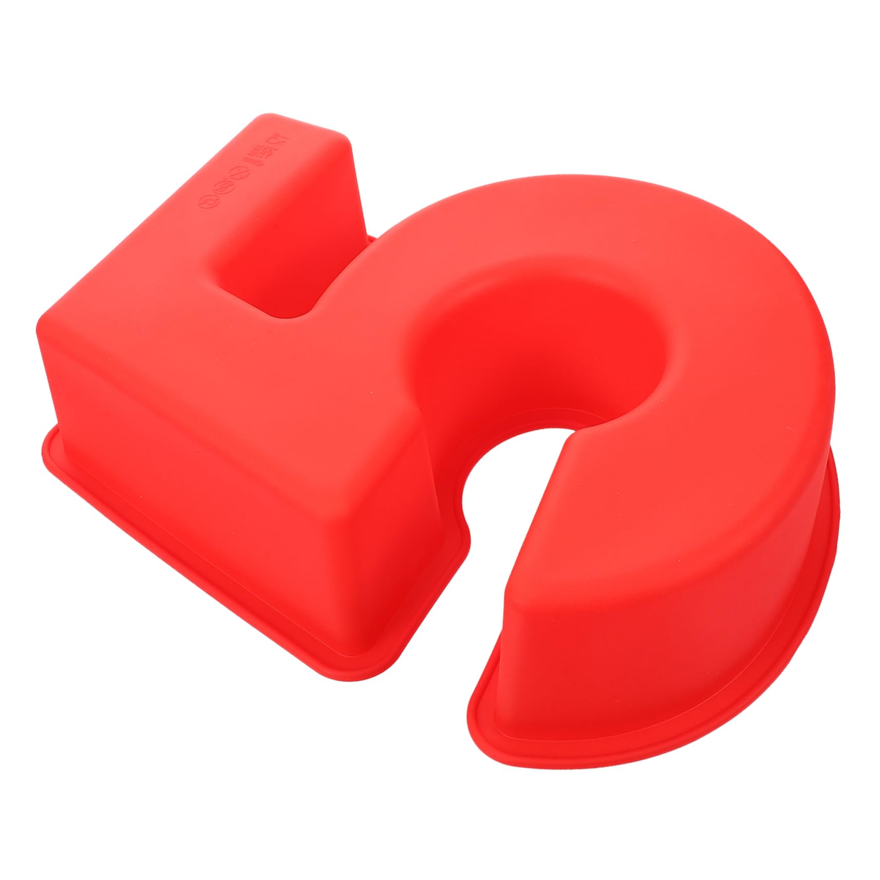 Cabilock 3 Piezas Molde De Torta Molde Para Pasteles De Número Pequeño Suministro Para Hornear Herramienta De Molde Para Hornear Molde Para Pastel Doméstico Gel De Sílice Rojo