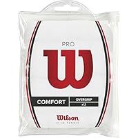 Wilson Overgrip Pro 12er Griffbänder, Weiß, Standard