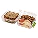 SnapLock by Progressive Lunch Cube To-Go Container - Green, SNL-1005B Easy-To-Open, Silicone Seal, Snap-Off Lid, Stackable, BPA FREE