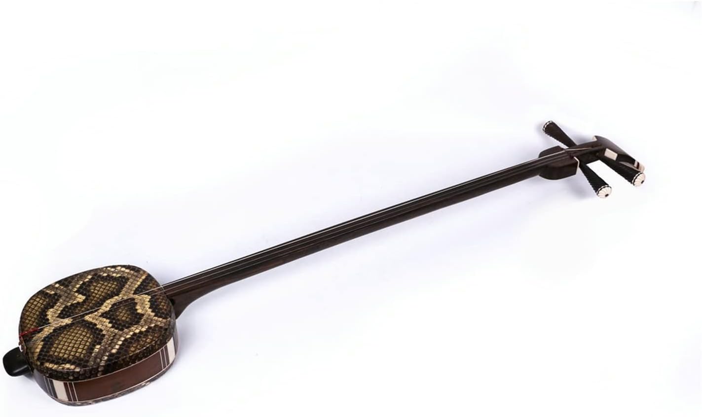 Buy TSTS Ebony Three-String Hand-Skinned Carved Classical Folk Musical ...