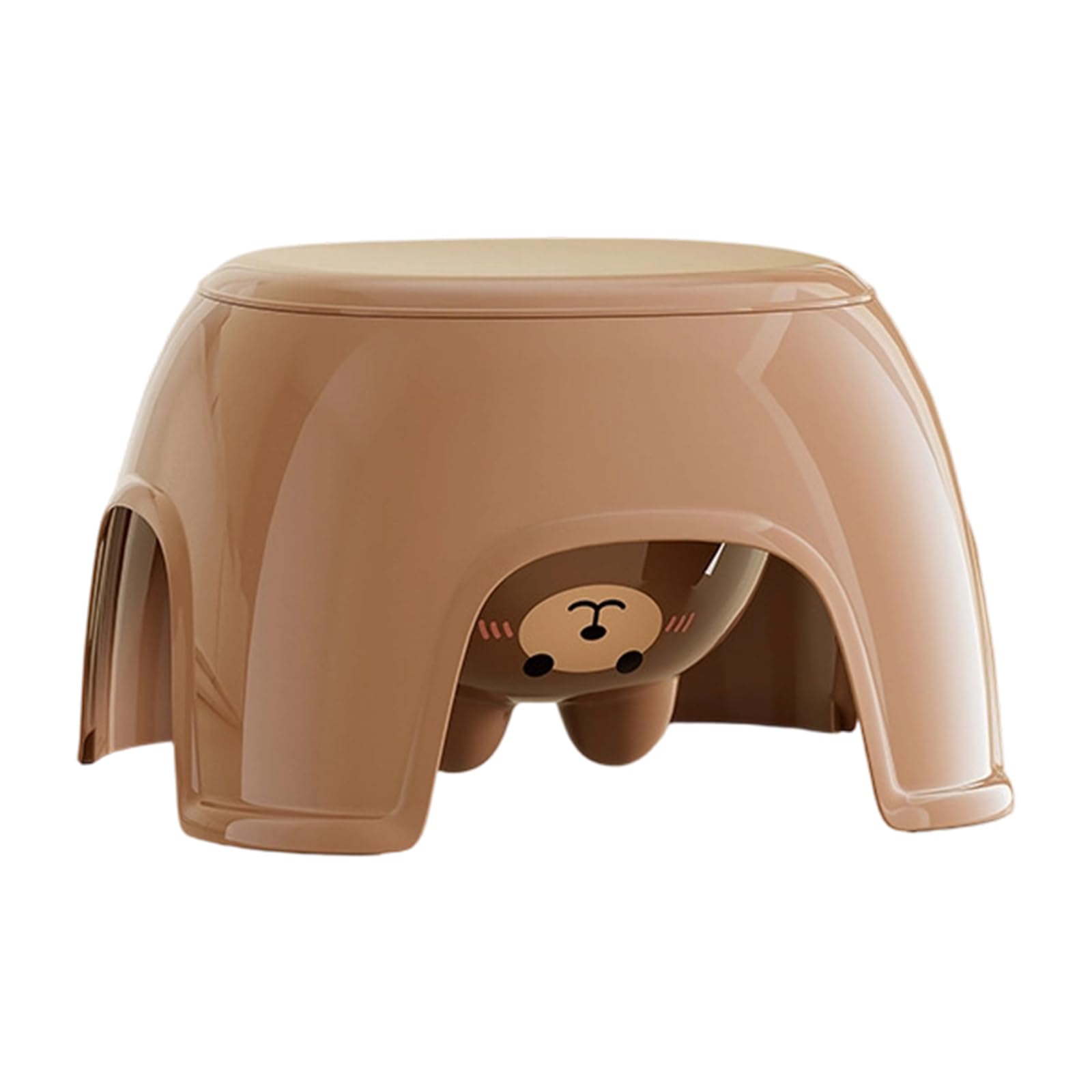 Kalttoy Foldable Toddler Stool, Slip-Resistant PP Storage Ottoman with Space-Saving Design for Small Areas Heavy Duty Toddler Step Stool