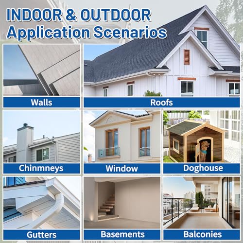 Image of Liquid Waterproof Sealant 5 Gallon Clear, Transparent Waterproof Coating | Water-Based Invisible Repairing Leak Agent Roofs, Walls, Garden, Bathroom, Kitchen, Terraces Indoor & Outdoor