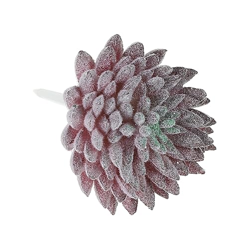 PATIKIL Artificial Succulents Picks, 4 Pack Unpotted Faux Succulent Small Fake Succulent Plants for Home Landscape Decoration Burgundy - Image 3