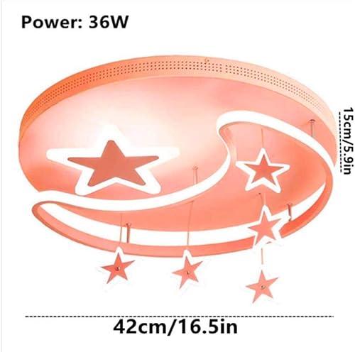 Miniatura 7 de NERDOH Xingyue - Lámpara de techo LED para bebé lámpara de techo moderna regulable para habitación de niños lámpara de techo de acrílico cálida