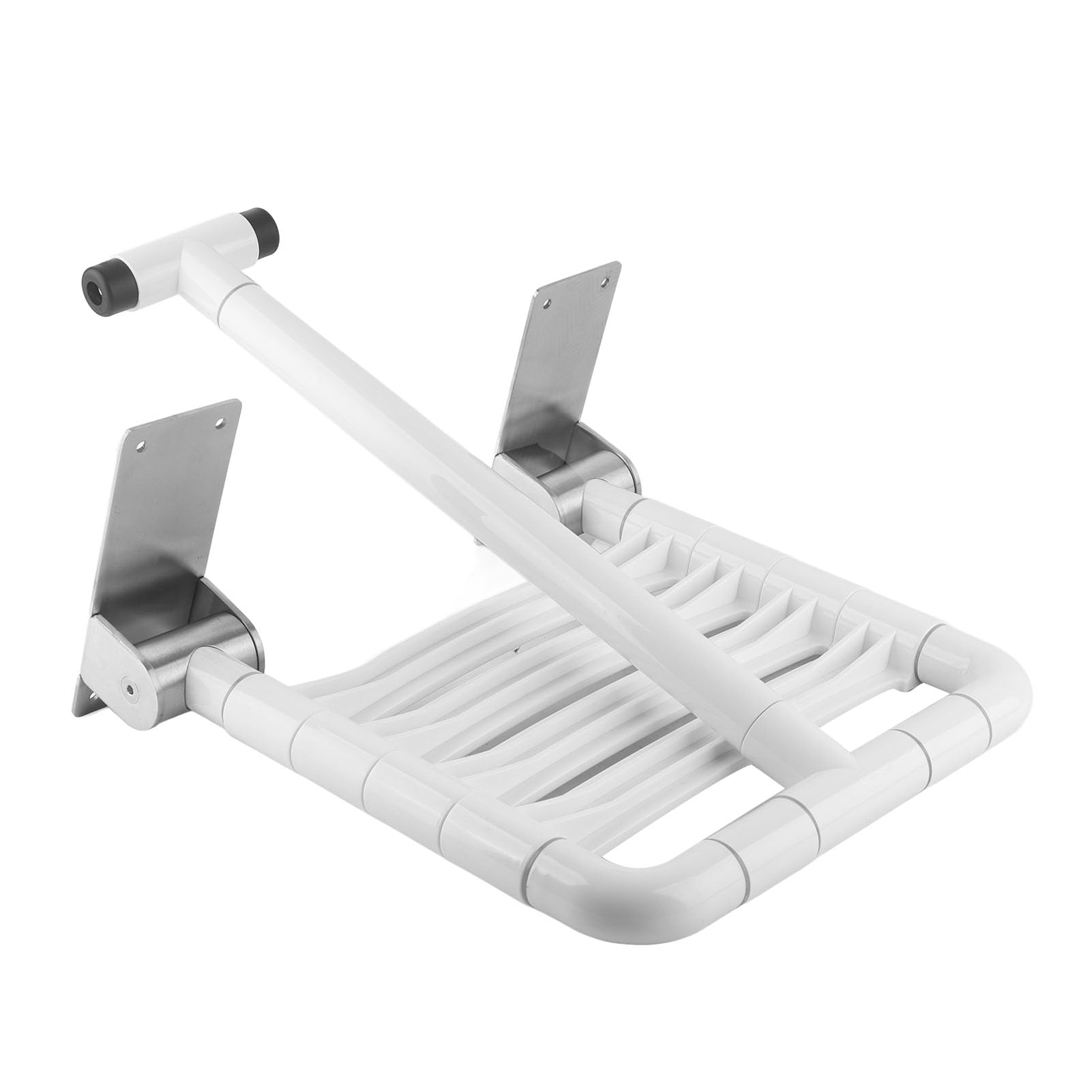 Garosa Asiento De Ducha Plegable Montado En La Pared con Superficie Antideslizante Y Banqueta De Acero Inoxidable Y Taburete Ducha Plegable Asiento Plegable Taburete del Baño