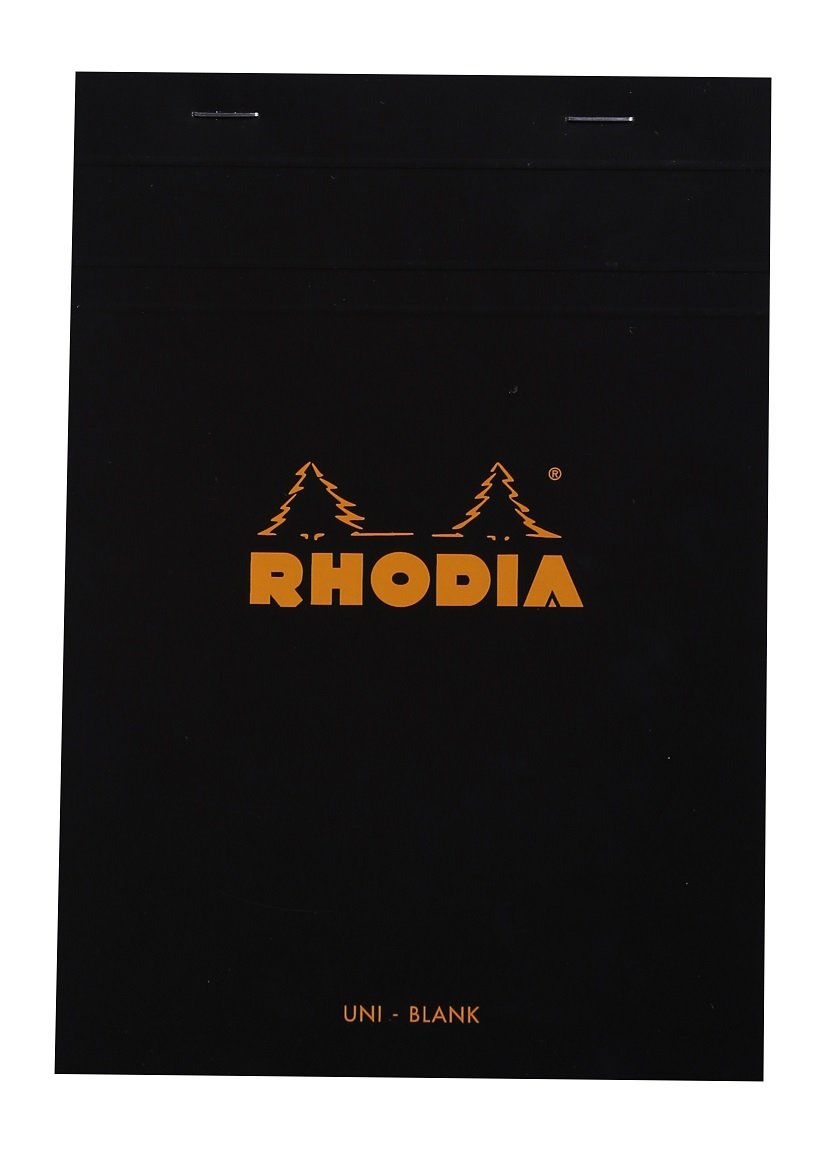 Rhodia Head-Stapled Notepad no.16 A5 (148 X 210) Black - Plain / Single