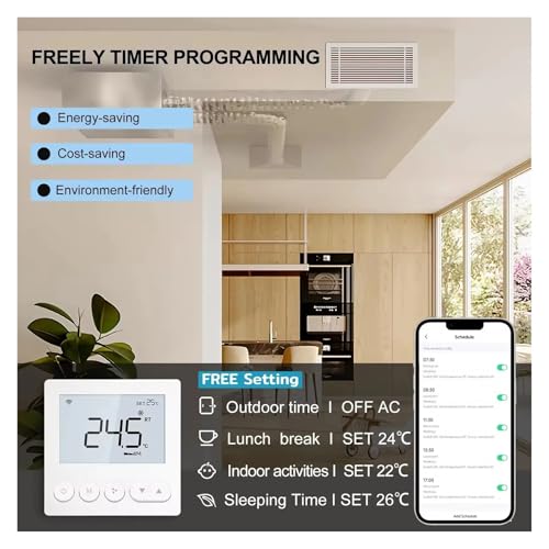 Thermostat intelligent programmable pour climatiseur central