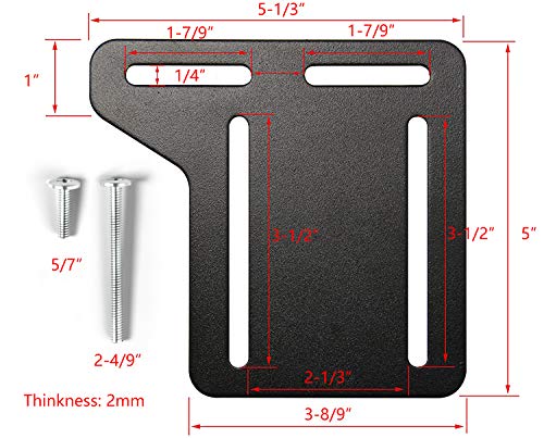 2Pcs Bed Frame Brackets Adapter For Headboard Extra Heavy Duty, Bed Adapter Conversion Plate, Queen Bed Frame Headboard Brackets Modification Plate #TOP3