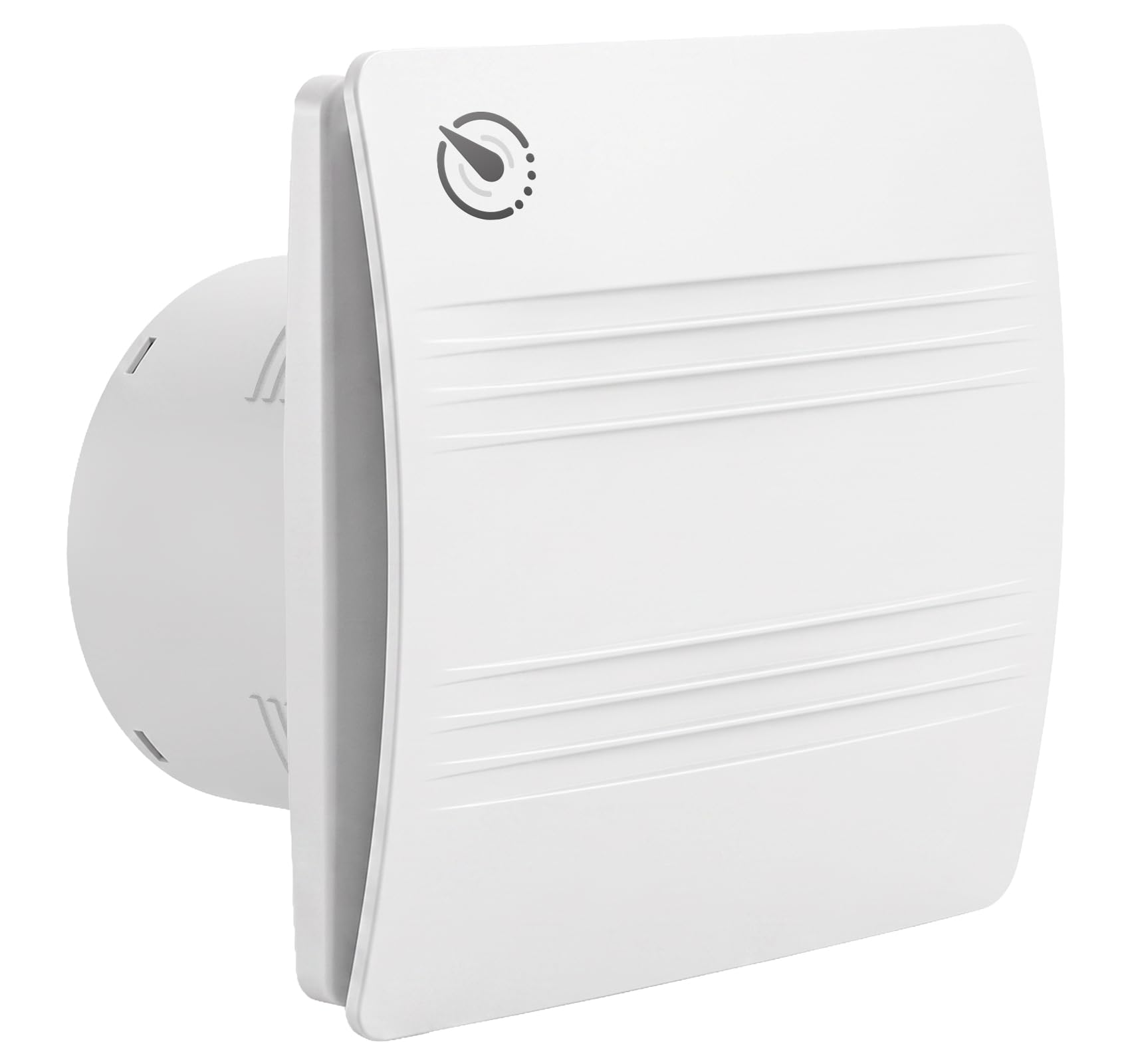 MOCINE Aspiratore bagno 100 mm con temporizzazione | Tempo di funzionamento regolabile su 6 livelli con display integrato, ventilatore WC silenzioso contro umidità e odori