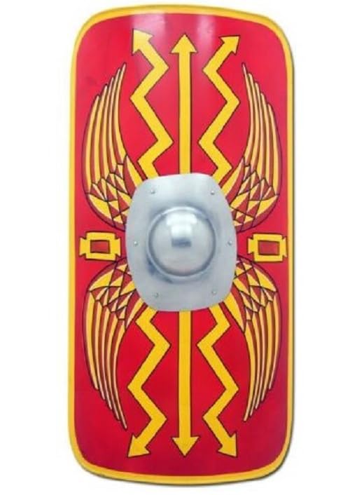 36" Medieval Roman Armor Shield Legionary Scutum Shield Functional Steel Battle Warrior Shield Reenactment LARP Cosplay Halloween costume