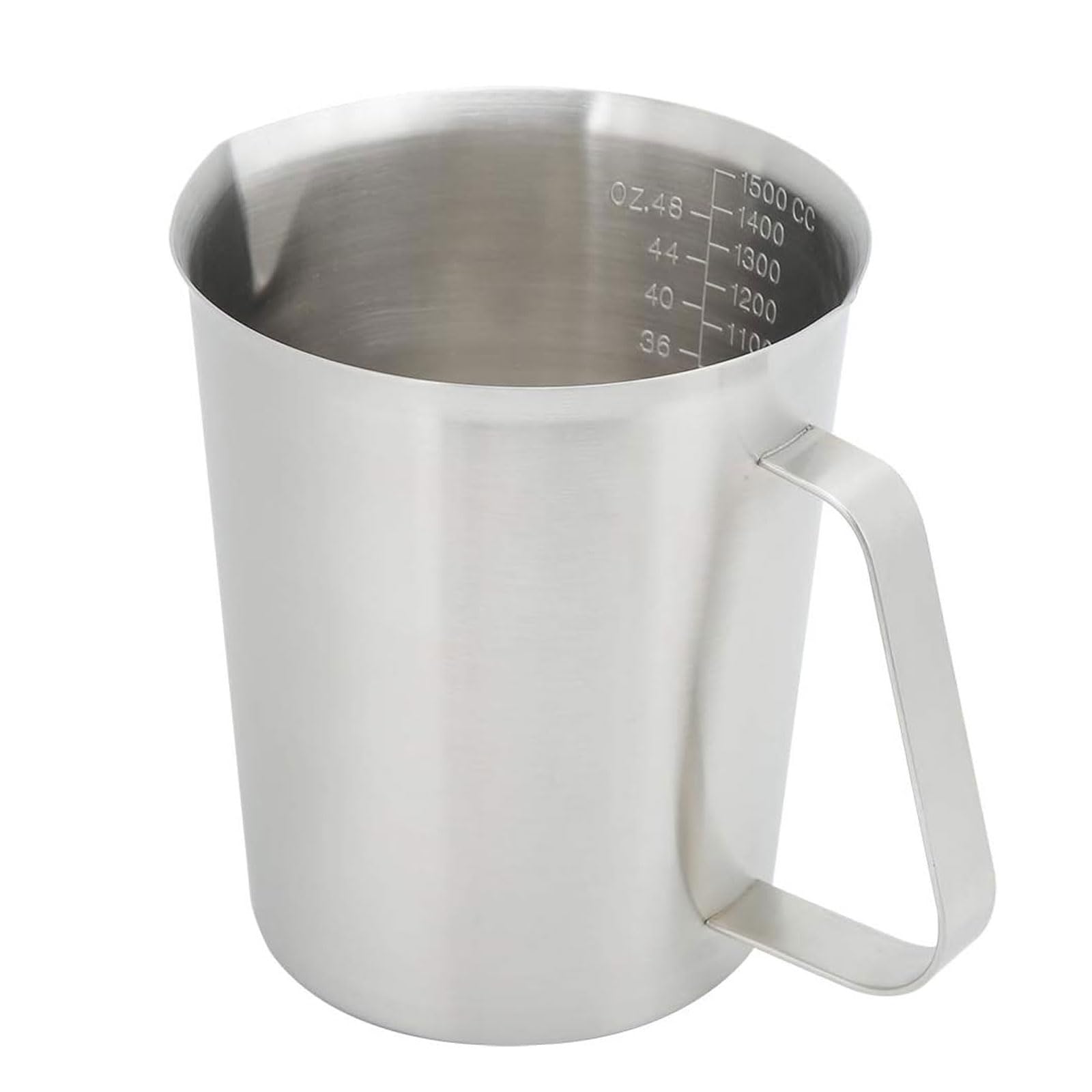 Misurino multifunzione in acciaio inox brocca graduata da 1500 ml Misurino liquido in metallo per cucina cottura cottura