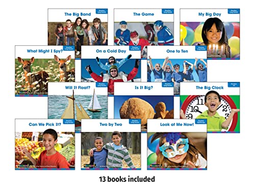 Juego de libros para lectores decodificables: juego de vocales largas y complejas B 13 títulos | Edad de lectura 5-8 | Nivel de grado 1-2 | Educación de referencia