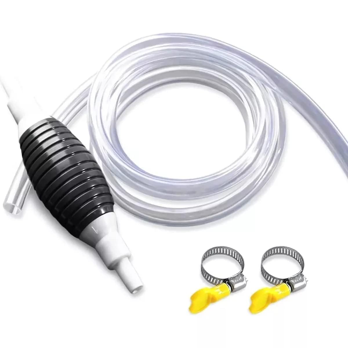 Manual Fuel Transfer Pump Kit | Hand Siphon Petrol Diesel Water Portable 2M Hose Easy Car Bike Multi-Purpose Liquid Oil Extractor Pipe Suction Barrel Man-Powered Kerosene Chemicals Jerry-Can-picture-11