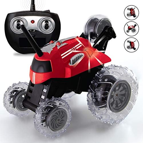 Sharper Image Toy Remote Control Monster Spinning Car Metallic Red, Thunder Tumbler