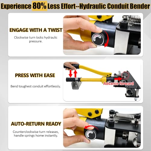 Image of Hydraulic Conduit Bender Tool for 1 /2 inch & 3 /4 inch EMT