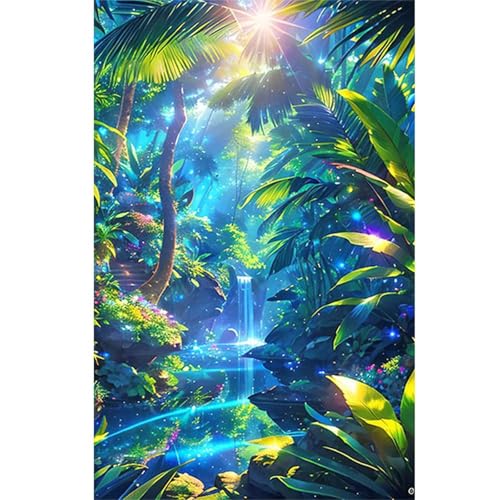 Diamond Painting Grand Format 60x120cm - Broderie Diamant Jungle Tropicale 5D Lituor