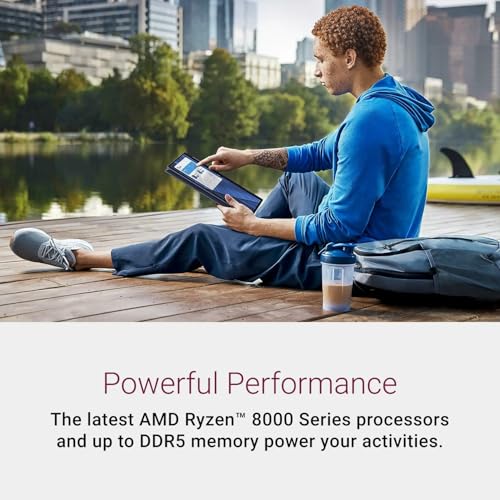 Image of Dell Inspiron 14 2-in-1 Laptop, 14 inch FHD+ Touchscreen Display, AMD Ryzen 5-8640HS, 8GB DDR5, 1TB SSD + 256GB Portable SSD, Backlit KB, FP Reader, SD Card Reader, WiFi 6E, USB-C, Stylus Pen, Win 11