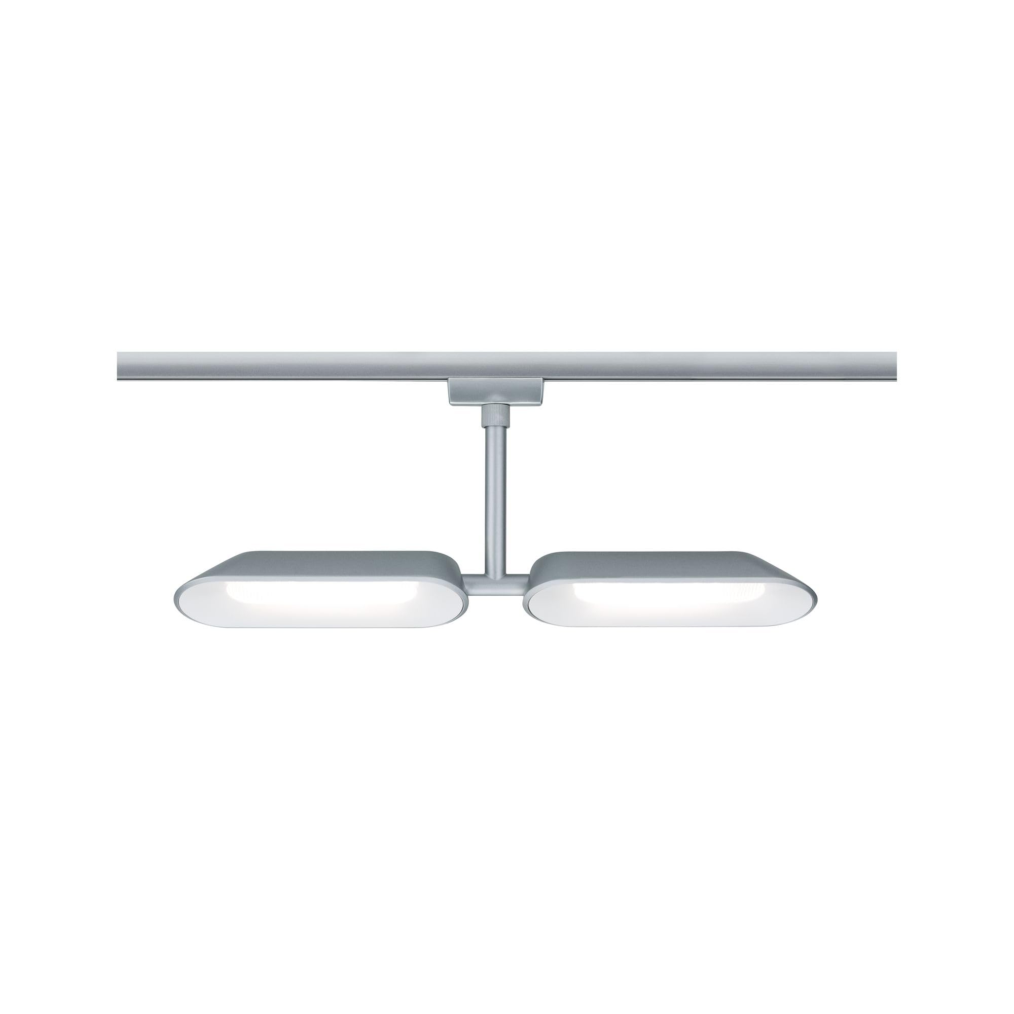 Paulmann 95469 Dipper URail LED Individual spot 2x650lm 2x8W 2700K dimmable 230V Chrome matt, White Rail System