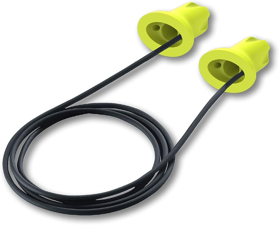 HexArmor SafeComm Noise Reducing Disposable Foam Earplugs, High Visibility, 300 Loose Pairs