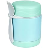 10oz Soup Thermo for Hot Food Kids&comma;Lunch Thermo Kids Food Jar with Spoon Hot Insulated Food Containers&comma;Leak Proof Stainless Steel Wide Mouth Lunch Food Thermo Jar for School&lpar;Mint-Green&rpar;