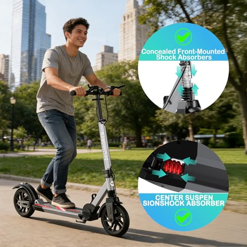 CUIOT Heavy-Duty Triple-Brake Scooter
