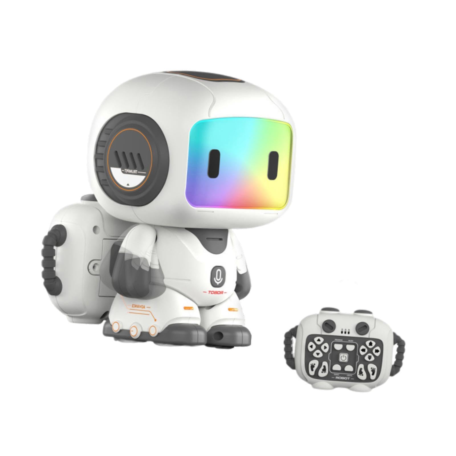 Robot telecomandato, Regalo di Compleanno, movimenti Intelligenti e Flessibili, Divertente modalità di Programmazione, Giocattolo educativo, Grigio