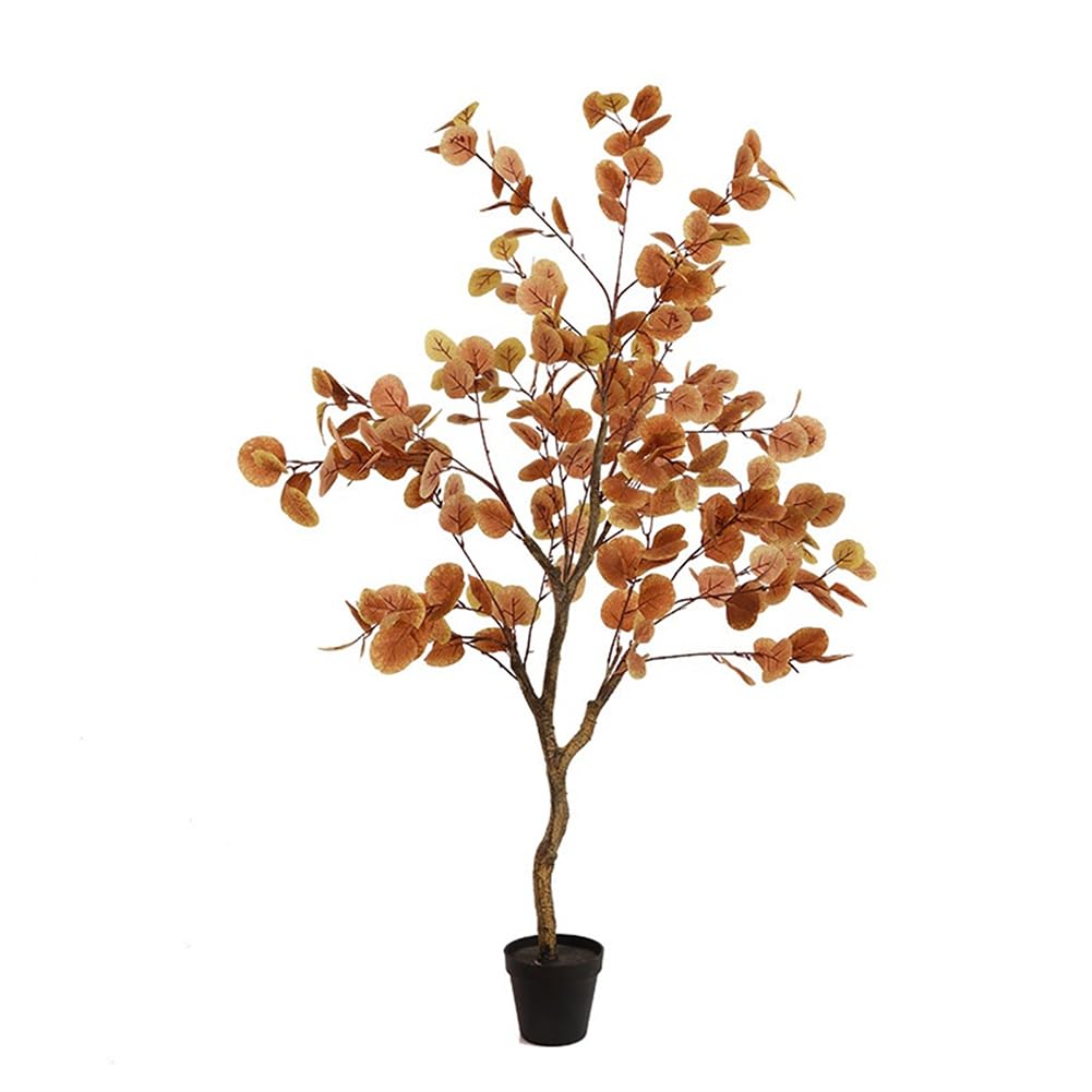 Zstar Árbol de eucalipto Artificial Grande, Plantas Artificiales Ficus en Maceta, Planta de Interior Grande, árbol Artificial en Maceta, Planta Realista para salón, Dormitorio, Oficina, habitación,