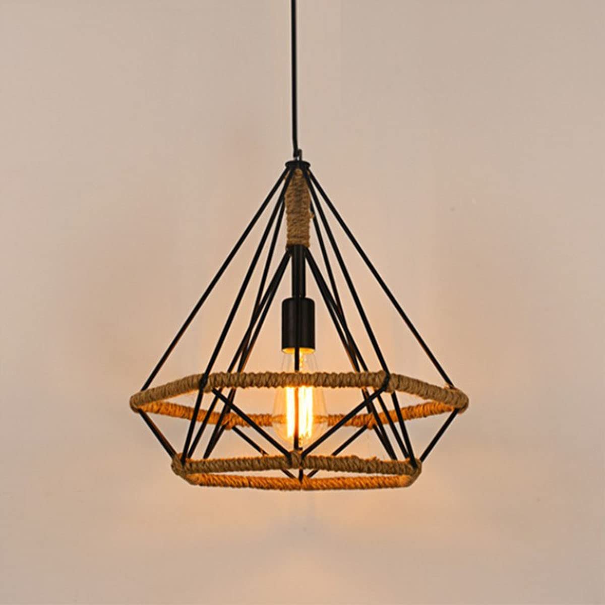 Lampes suspendues industrielles en métal noir et lustre cuisine vintage pour table à manger et loft