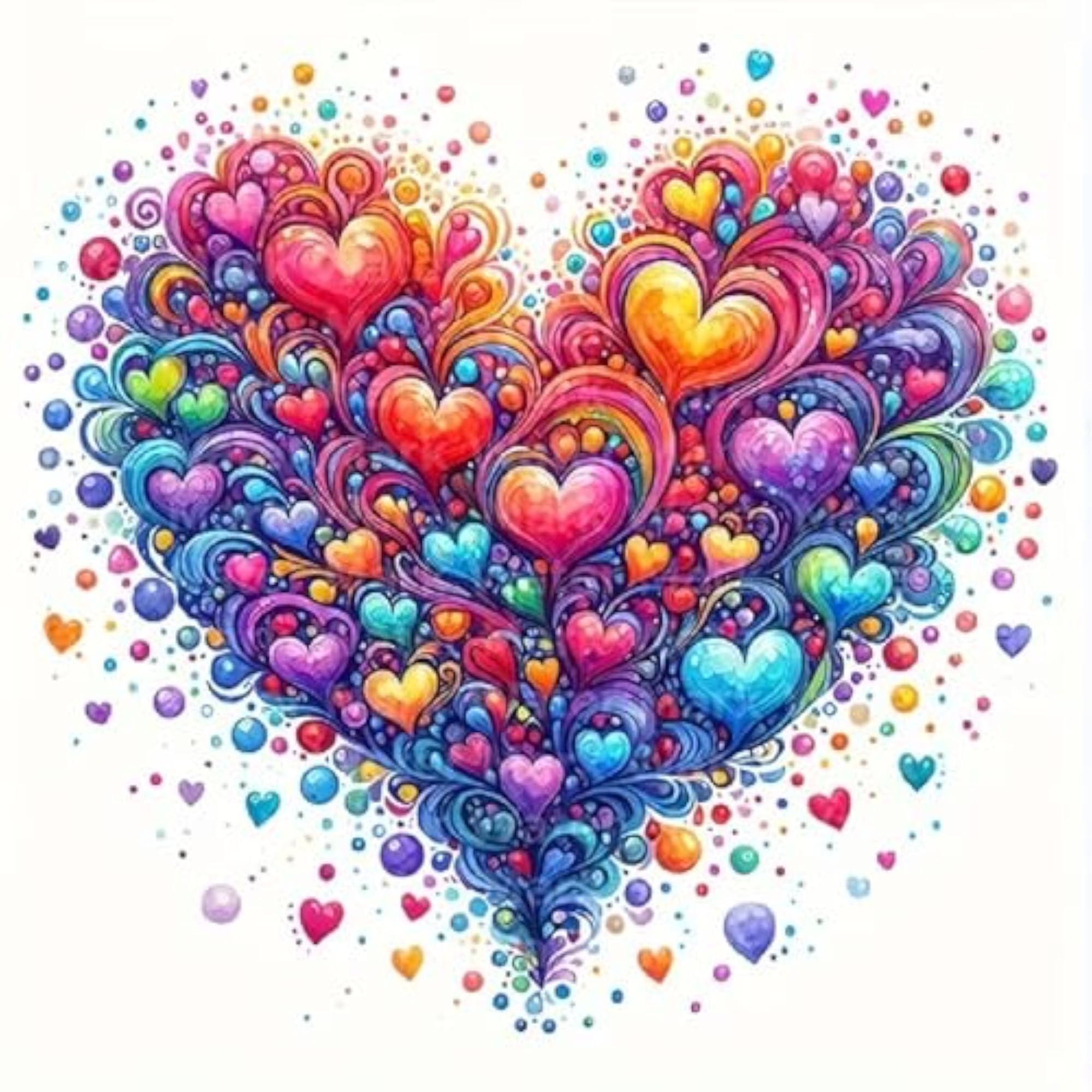 5D Diamond Painting Kits Heart Shape for Home Wall Decor