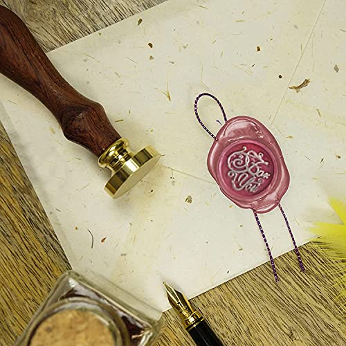 Yipled Sealing Wax Kit, 728 Pcs Wax Seal Stamp Kit With 24 Color Wax Seal Beads, 2 Pens, Wax Seal Warmer, Wax Stamp Spoon And Candles For Gift & Envelope Sealing, Wedding Invitation #TOP5