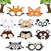 Produktbild NALCY 10 Stücke Tiermasken Filz Tier Masks, Kinder Schaumstoff Masken Tiermasken Kinder für Maskerade, Weihnachten, Halloween, Geburtstag, Party, Schule