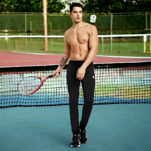 Image of RynoGear Track Pants for Men with Zipper Pockets (Pack of 2)