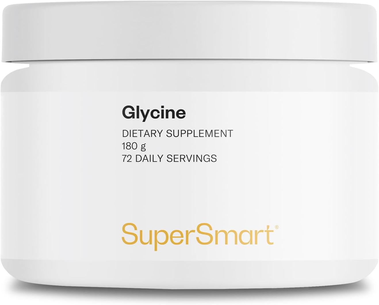 Supersmart - Glycine Supplement (High Purity) - Amino Acid Supplement | Non-GMO & Gluten Free - 180 g