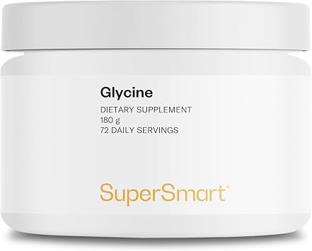 Supersmart - Glycine Supplement High Purity - Amino Acid Supplement | Non-GMO & Gluten Free - 180 g