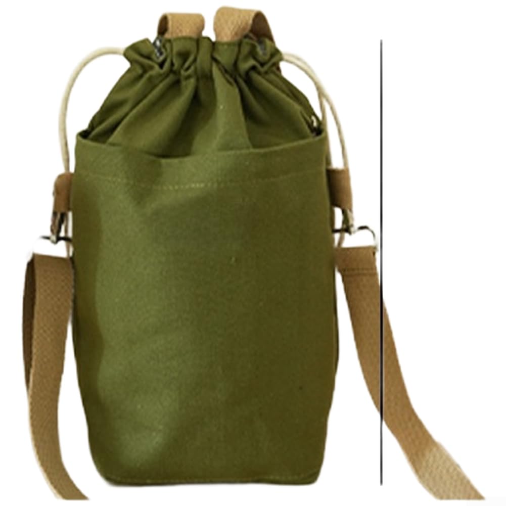 Funda para botella Agua 31cm Multifunción Exterior Verde Funda(Army Green - Large)