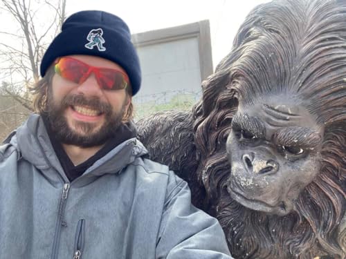 Image of Bigfoot Beanie for Men - Sasquatch Hat Winter Knit Cuffed Beanie for Women - Bigfoot Gifts for Christmas & New Year