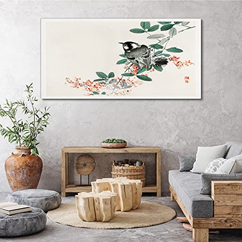 Image sur toile branches d'oiseau 140x70cm pour réchauffer un mur blanc - 4
