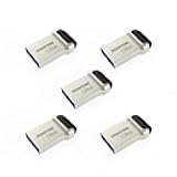 GIGASTONE 128GB Nano Flash Drive (5 Pack) Z90 USB 3.2 Gen 1, 120MB/s Ultra Fast, Super Lightweight, Mini Fit Robust Metal Design, Data Storage, Backup for PC/Mac/TV/Car, USB 2.0/3.0/3.1 Compatible