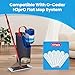 6 Pack Mop Pads Replacement for O-Cedar H2prO Flat Mop System, Replace Head Microfiber Mop Pad Refill Easy Cleaning Mop Head Replacement Washable Reusable