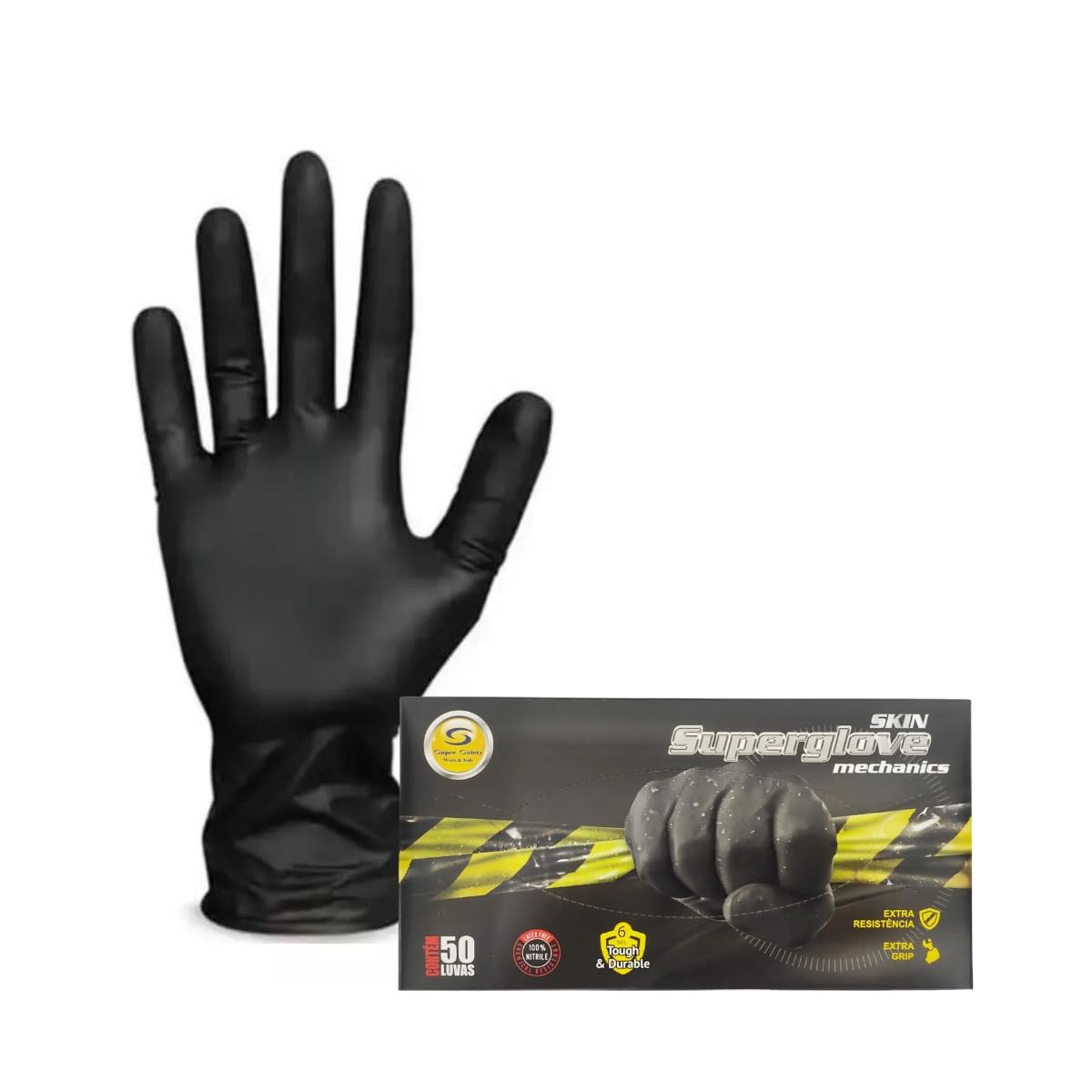 SUPER GLOVE BLACK (8) : Amazon.com.br: Esporte